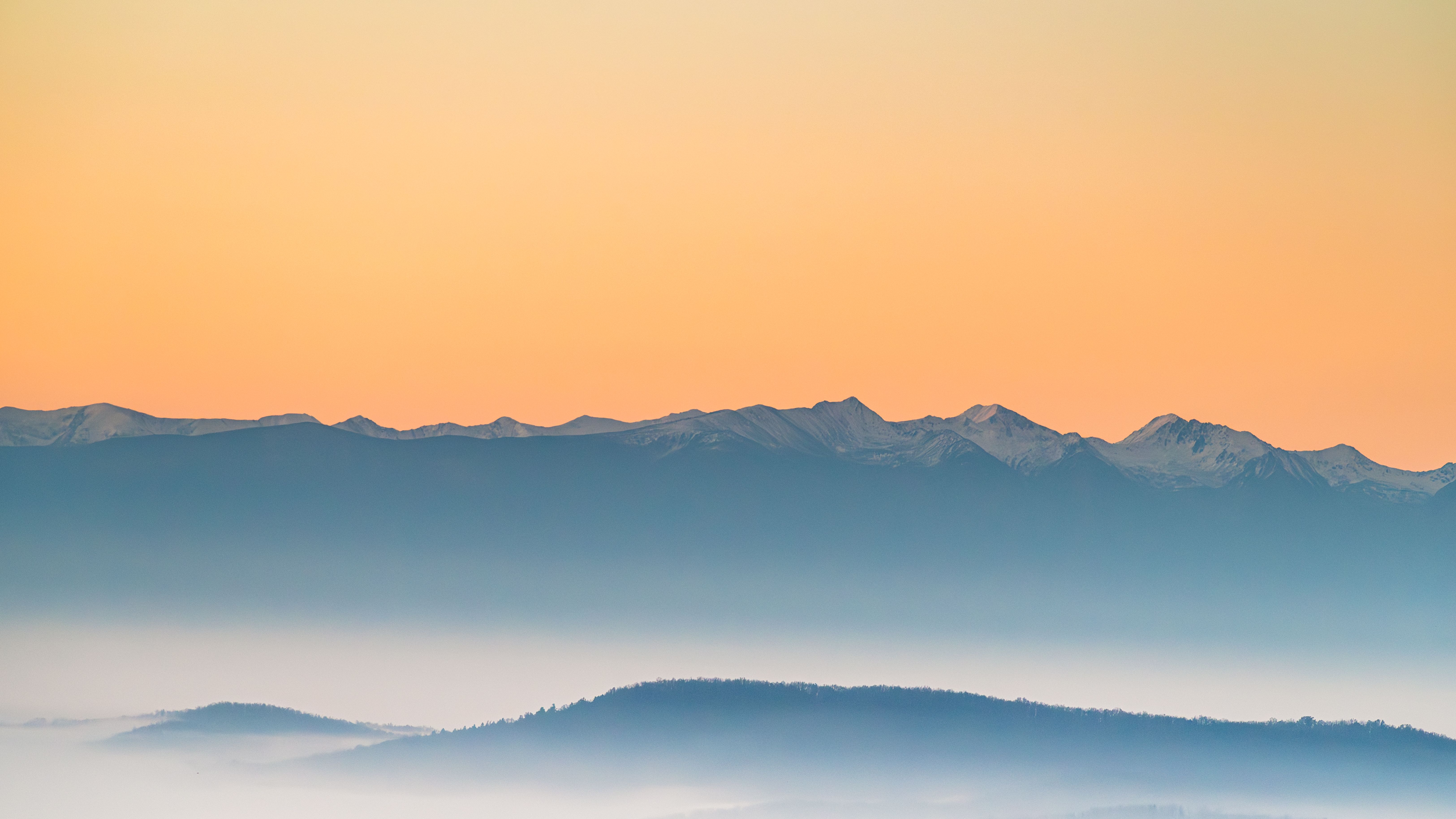 Misty Mountains at Sunrise