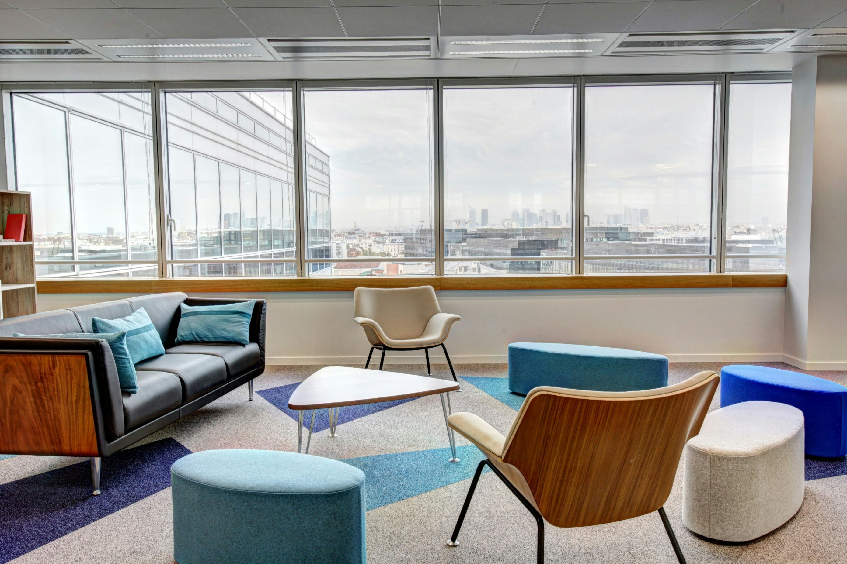 Meeting area with city view